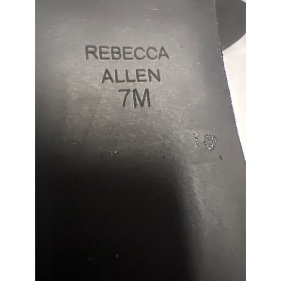 Rebecca Allen Women's Notch Ballet Black Flats Slip On Suede Shoes Size 7 NEW - Picture 8 of 9